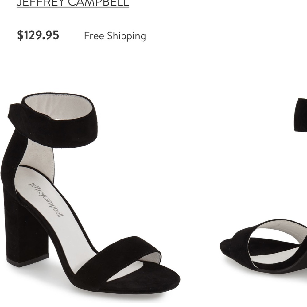 Jeffrey Campbell Black Suede Heels